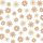  Wandaufkleber 44 große beige Blumen
