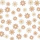  Wandaufkleber 44 große beige Blumen