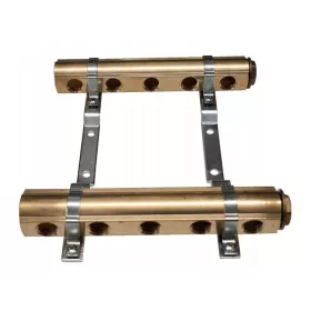  Messingverteiler, 2 Kreise, unbewaffnet/blank