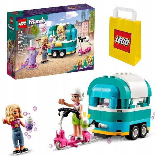  LEGO Friends 41733 Mobiler Bubble Tea Shop + LEGO Papiertüte 6315786 Gelb 24x8x18 cm