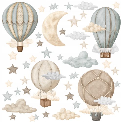  Wandaufkleber mit Luftballons