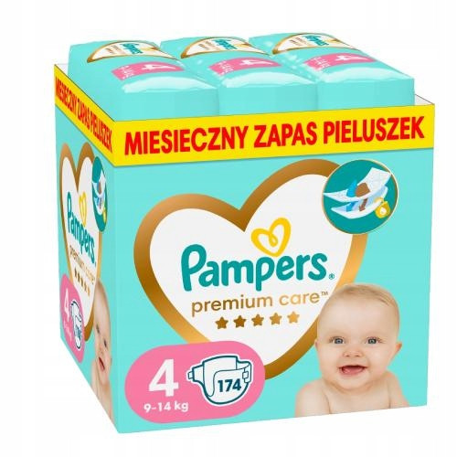  Pampers Premium 4 Windeln, 8-14kg, 174 Stk