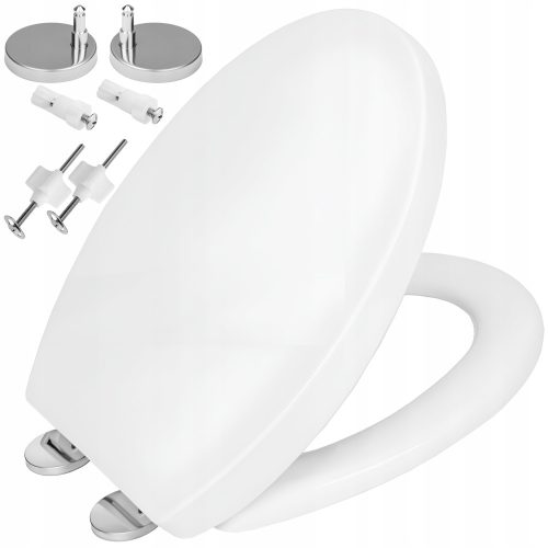 Aqui Classic Toilettensitz, weißes Polypropylen