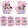  FAHRRADSCHUTZ KNIE ELLENBOGEN ROSA MINNIE + Fahrradhandschuhe FÜR Kinder Minnie