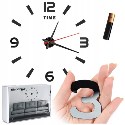 Uhr für zu Hause Decorya-Wanduhr, mehrfarbig, 35 cm
