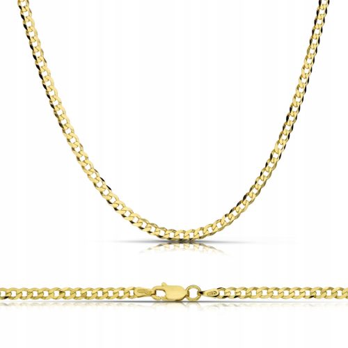 HERREN-GOLDKETTE, GRAVUR AUS SILBER 925
