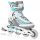  Spokey Prime Pro Inlineskates, Größe 38, Türkis und Weiß