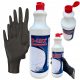 D-Lux Fugenreinigungsflüssigkeit 1 l + Handschuhe 2 Stk. Schwarz 1 PAAR