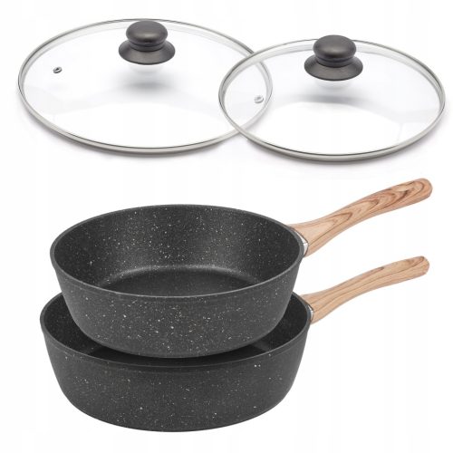  Konighoffer Bratpfannen-Set, schwarz, 4-teilig