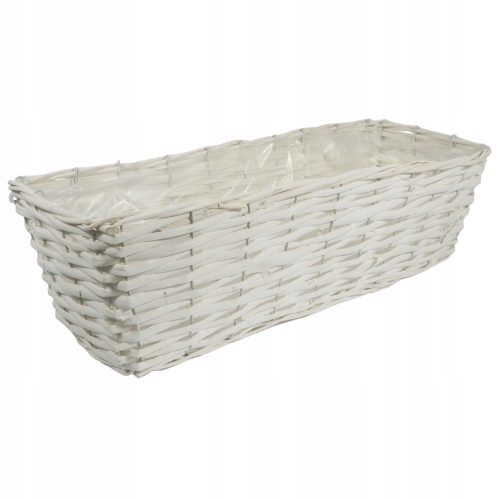  Balkonkasten aus Korbgeflecht 53 x 21 cm