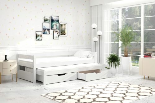  Kamoś Holzdoppelbett 90x200 weiß