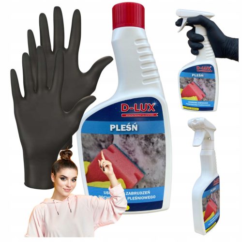  D-LUX Flüssiger Schimmel- und Schimmelentferner für schwarze Ablagerungen, 500 ml