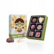 Super Mama: Exklusiver Pralinen-Set mit 6 belgischen Schokoladenpralinen in Geschenkverpackung