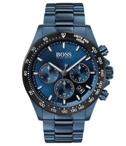  Hugo Boss Hero Herrenuhr 1513758 Marineblaues Armband + BOX