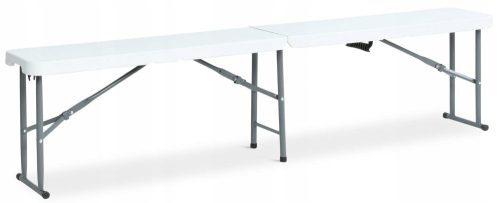 Tisch für Garten und Terrasse - Bank ohne Rückenlehne, Kunststoff, 25 x 183 cm