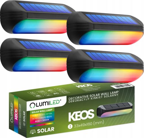  Einbau-Solarleuchte NNLED schwarz 4,9 cm 4 Stk.