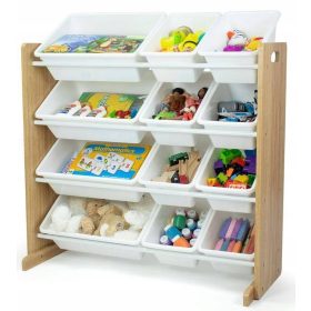  Weiße Holzregal-Organizer-Behälter für Kinder