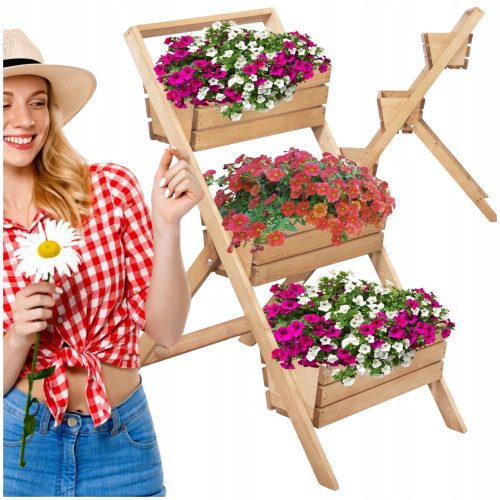  Framado Blumenständer 95 cm Holz