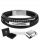  Herren-Lederarmband mit gravierten Perlen FOXY