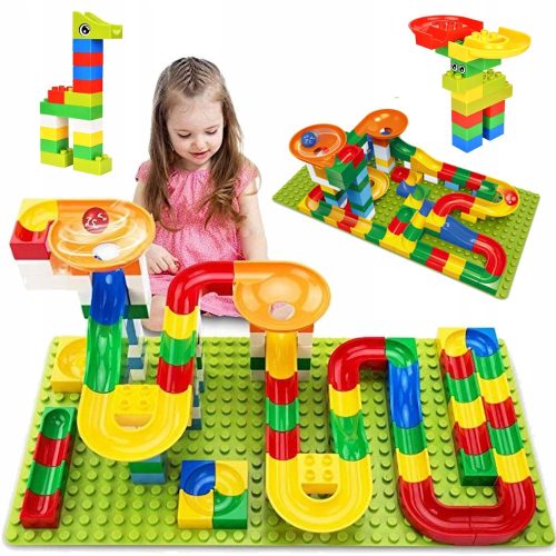  BAUSTEINE Labyrinthbahn für Kugeln 108 Stk