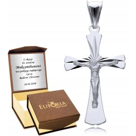    Herren-Kreuzanhänger aus 925er Silber mit eingraviertem Kreuz