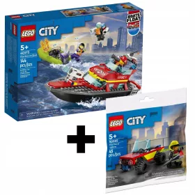  LEGO City 60373 Feuerlöschboot + LEGO City 30585 City