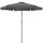Sonnenschirm für Terrasse und Garten - Klassischer Kingsleeve-Regenschirm, grau, 3,3 x 266 cm