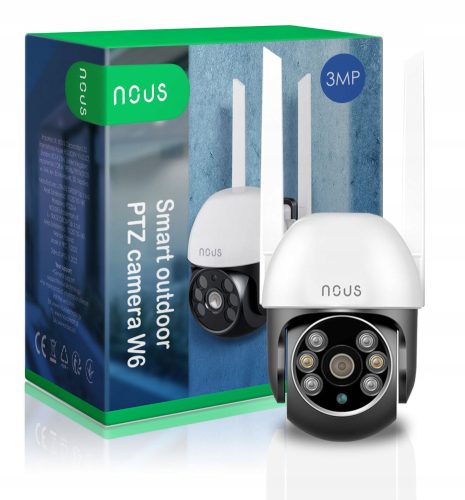  AUSSENSCHALTENDE IP-WIFI-KAMERA Full HD 3 MP W6