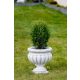  MMartShop Blumentopf 30 cm x 30 x 32 cm Durchmesser 30 cm Weißbeton, Grau- und Silbertöne