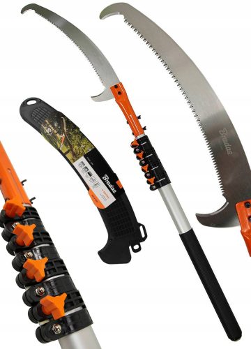 Sägen für Holz und Äste SÄGE MIT HAKEN TELESKOPMESSER 5,5M KLINGE 36cm