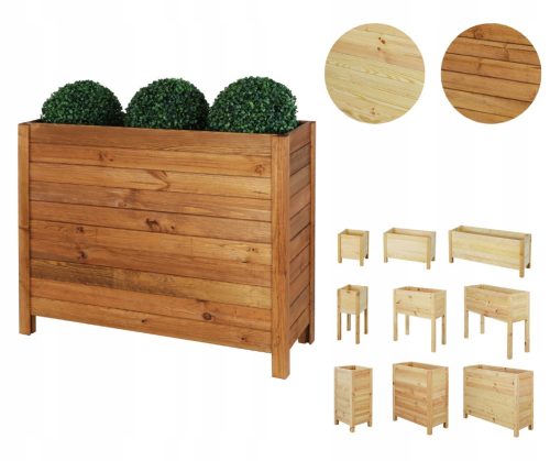  Wamar-Sosenka Blumentopf 30 cm x 88 x 72,5 cm, Holztöne in Braun und Beige