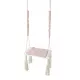  Schaukel HOLZBRETT JUNIOR weiß-pulverbeschichtet. Rosa