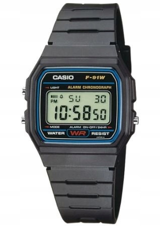  CASIO HERRENUHR F-91W-1YER RETRO UNISEX ALARM