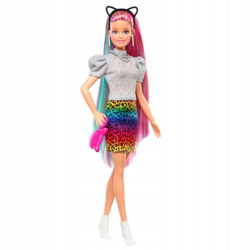  Barbie-Puppenfrisur Bunter Leopard GRN81