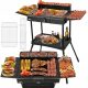  Barbecue, klappbarer Elektrogrill Zilan Stand Barbecue Grill schwarz 2400 W