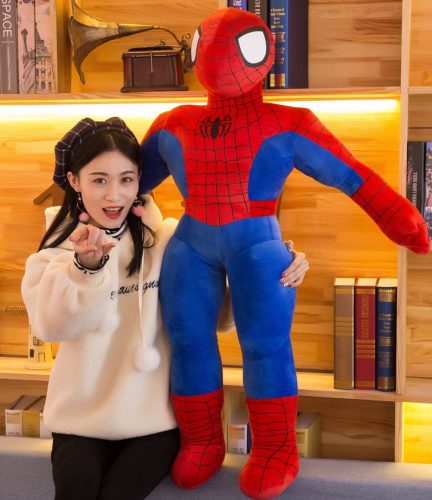  MEGAGROßES SPIDER-MAN-MASKOTTCHEN, KUSCHELPLÜSCHSPIELZEUG, BÄR, 105 cm