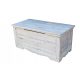 Gartenbox Gartenkiste aus Holz, 180 l, weiß