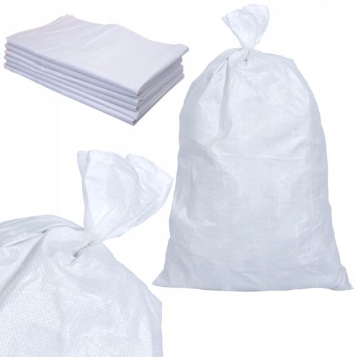 POLYPROPYLEN-SACK 25 kg WEISS 50 x 80 [10 Stück]