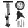  Evi-Serie PRO BIKE PUMP + MANOMETER schwarze Standpumpe