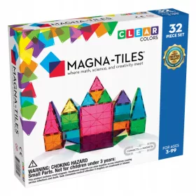  Magna-Tiles Magnetblöcke, transparent, 32 Stk.
