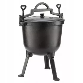    Gusseisentopf Ungarischer Jagdtopf Lagerfeuer Braten Grill 8 L