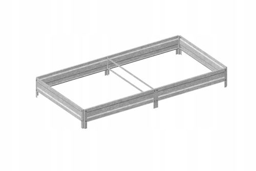  Mini-Gewächshaus 200 cm x 100 cm aus Metall