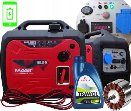 Tragbarer einphasiger Metcor 2200 W Benzingenerator