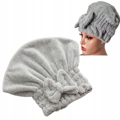 Haarturban Deni Carte Kopfturban, Mikrofaser, Grautöne