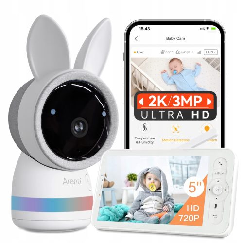  Arenti elektronisches Kindermädchen weiß