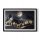 Dekoratives Moos Malerei mit Moos Hirsch bei Vollmond 60x40
