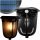  Gartenwandleuchte Decorya schwarz, integrierte 1-W-LED-Quelle