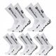  HERREN-SPORTSOCKEN, RUTSCHFESTE FUSSBALLSOCKEN, weiß, 5 STK.