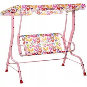 SCHMETTERLINGE ZWEI-PERSONEN-GARTENSCHAUKEL FÜR KINDER