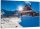Bilder an der Wand GEMÄLDE AUF LEINWAND 120x80 Hütte in den Bergen Berge im Winter